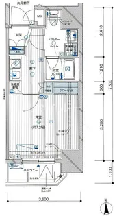 メインステージ西蒲田II【4階】の間取り