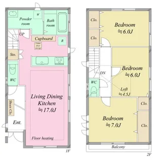 東京都世田谷区瀬田5【一戸建】の間取り