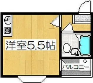 エルグリーン東住吉【3階】の間取り