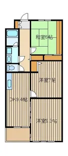 ソレイユ谷原【3階】の間取り