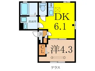 Rainbow Hills【1階】の間取り