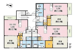 リアン カミカ【1階】の間取り