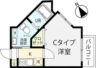 Le clair船橋【1階】の間取り