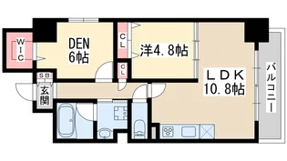 グランシャリオ江坂【5階】の間取り