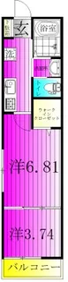 YR新松戸【2階】の間取り