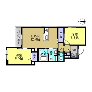メゾン オルジュ【4階】の間取り