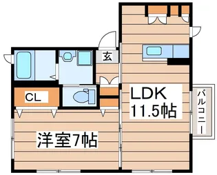 ペニーレーン【1階】の間取り