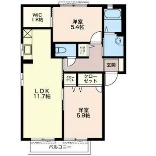 Mast Town愛野II【2階】の間取り
