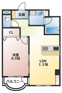 アーバンステージ府中【5階】の間取り
