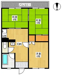 疋野ハイツ【3階】の間取り