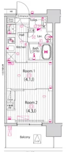 ガーラ・グランディ木場公園【5階】の間取り