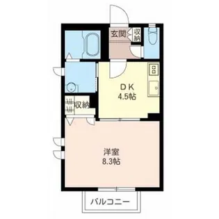 スカイヒルズ【1階】の間取り