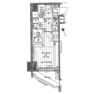 プレール・ドゥーク東新宿III【10階】の間取り