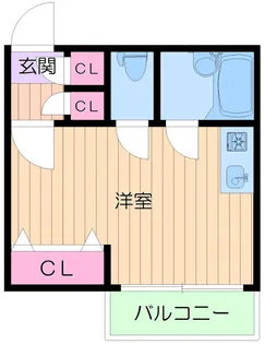 コーポラス常陽【1階】の間取り
