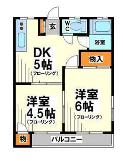 桔梗(ききょう)ハウス【2階】の間取り