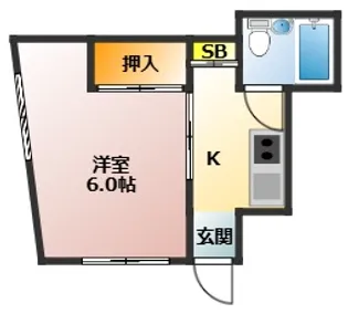 浜コーポ【1階】の間取り