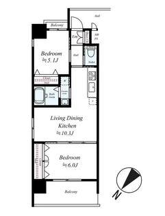 グランフォーレラグゼ博多【4階】の間取り