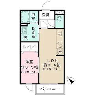 セレナモンド【2階】の間取り