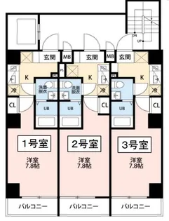 Bear Park【9階】の間取り