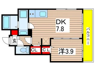 BRIGHT FUTURE 東大島【5階】の間取り