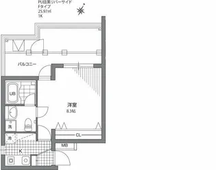プライムアーバン目黒リバーサイド【4階】の間取り