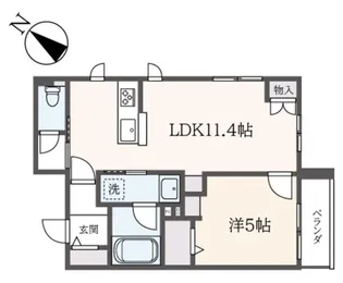ヴィラサギノミヤ【2階】の間取り