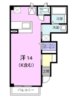 ベル・アルモニーA【1階】の間取り