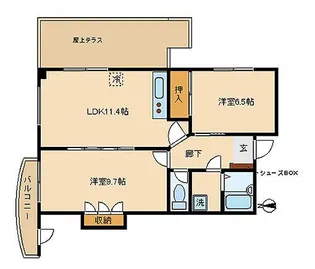 木町通TKビル【3階】の間取り