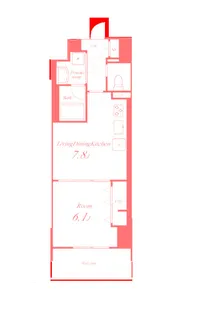 エスポワール登戸【13階】の間取り