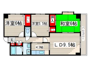 グランフィールド葛西【2階】の間取り