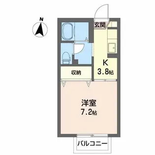 カオリーモ都南B【1階】の間取り
