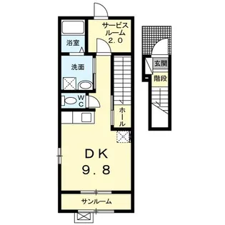 ブラン・グラース【2階】の間取り