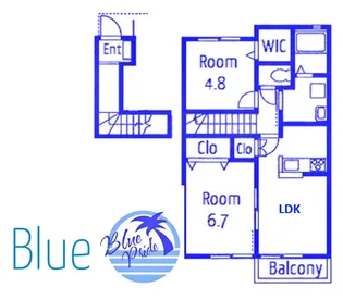 レイン・ツリー・ヴィレッジ【2階】の間取り