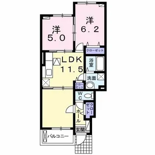 カレント ステージ【1階】の間取り
