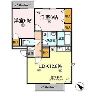 アドミレー樹太 D棟【3階】の間取り