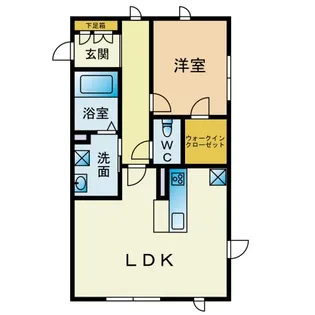マストライフ高崎貝沢【1階】の間取り