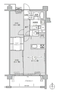 グランフェリシア経堂赤堤【1階】の間取り