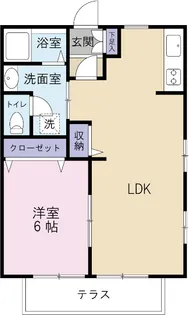 ルミエール山本【1階】の間取り