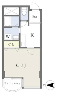 ヴィーブル桐山【4階】の間取り