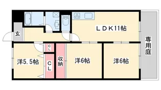 ベル・アーバニティ加古川II【1階】の間取り