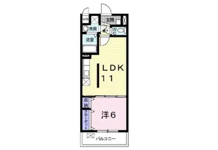 ファルフォーレ博多【3階】の間取り