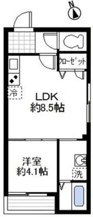 パラドール徳庵【1階】の間取り