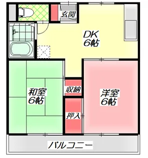 澤仁ハイツ【3階】の間取り