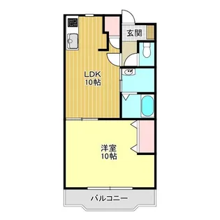 ルフェール上長沢【2階】の間取り