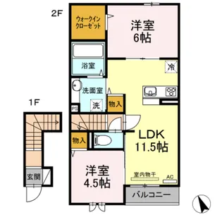 Felicitta【2階】の間取り