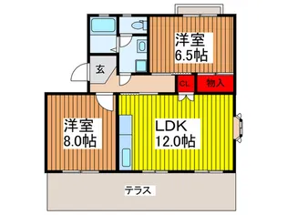 グリーンハイツ7【1階】の間取り