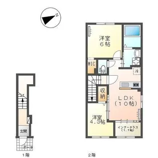 ディオ ポルテ【2階】の間取り