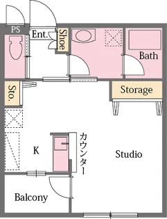 ヴィクトールVI【2階】の間取り