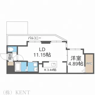 TWINBERRY MARUYAMA PARK【3階】の間取り