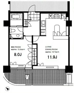 御殿山トラストコート【20階】の間取り
